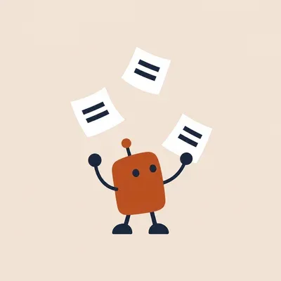 落ちる書類を受け止めるAIエージェント