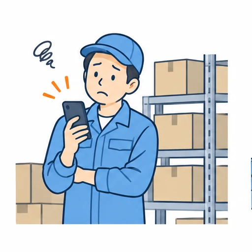 担当者に電話して、返事待ちのイラスト